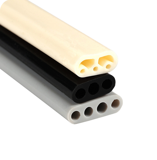 Multiple rows of silicone strips